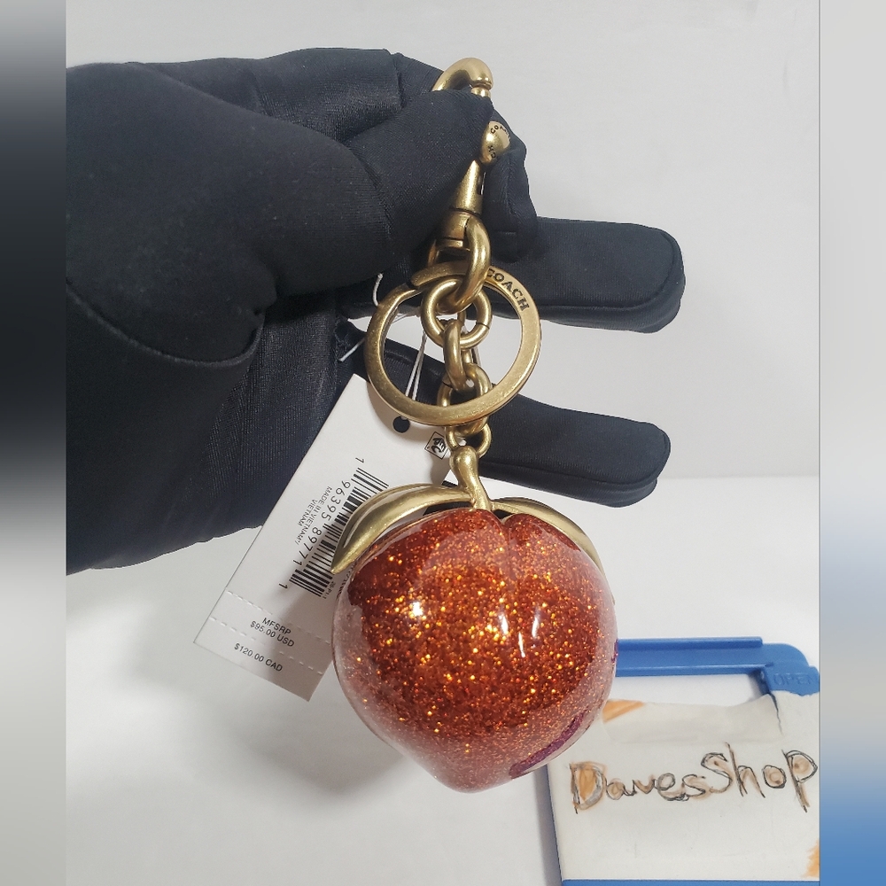 Coach The Summer  Peach Bag Charm NWT